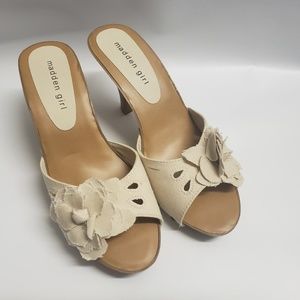 Cream High Heel Sandles